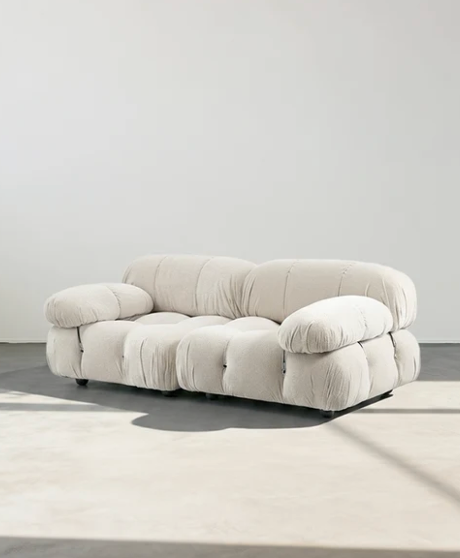 Cream Bouclé Modular Sofa | Camaleonda Style